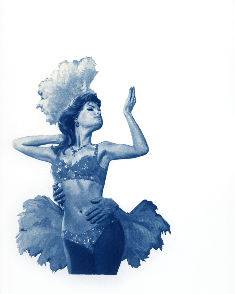 The Showgirl and the Professor, Cyanotype, 2015